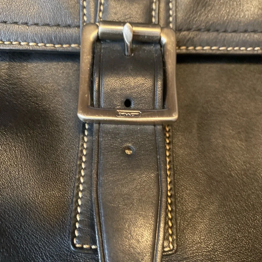 Coach Black Leather Messenger Bag Professional Design
